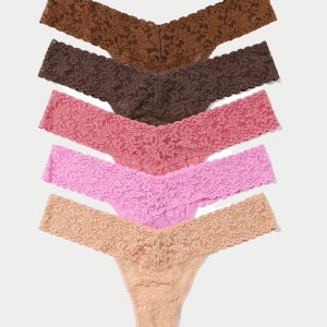 Signature Lace Low Rise Thong Fashion 5-Pack