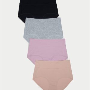 High-Waist Cotton Brief 4-Pack